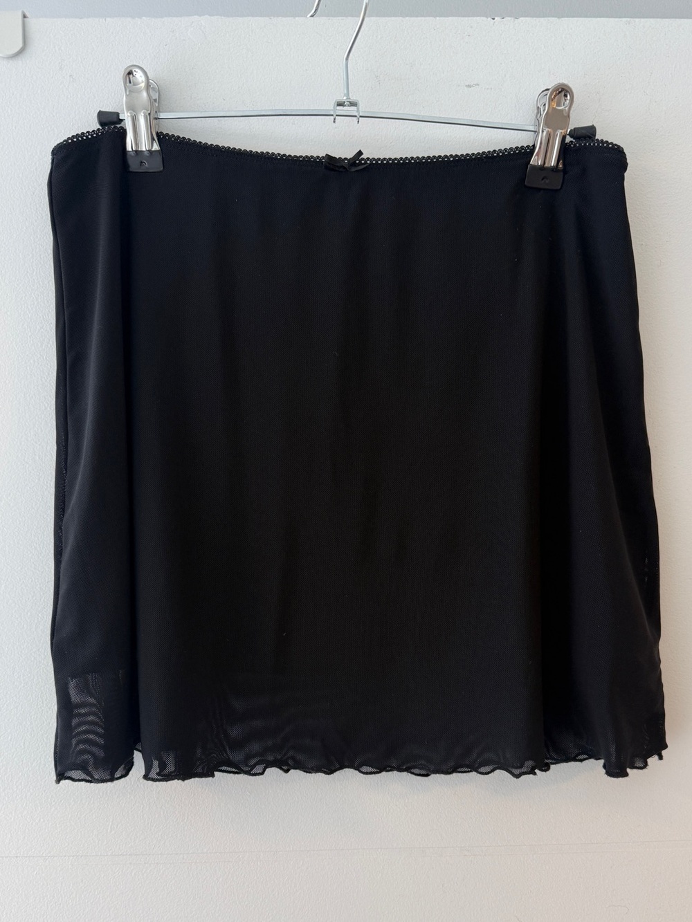 Brandy Melville Black Sheer Mesh Mini Skirt